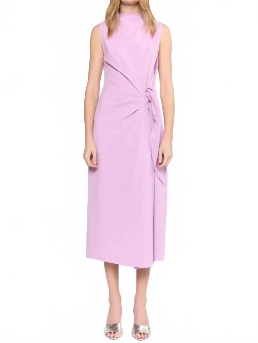 NEW CHRISTY LYNN kona sleeveless midi dress in lilac blue blue